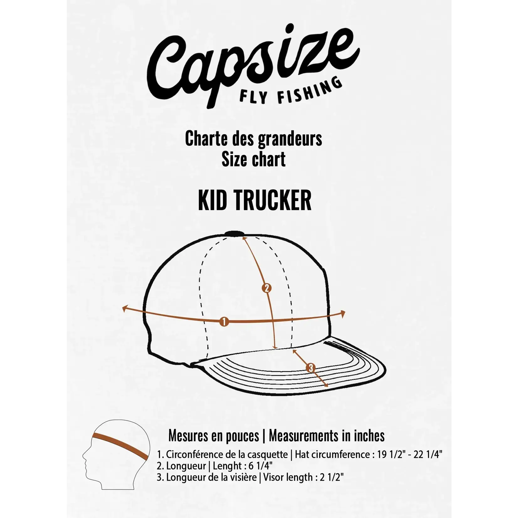 Capsize Fly Fishing Casquette Capsize Trucker Mouche Sèche Pour Enfant