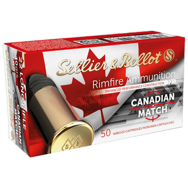Munitions Sellier & Bellot Canadian Match Cal.22Lr 40Gr