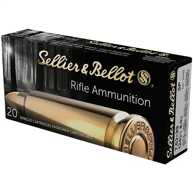 Sellier & Bellot Ammunition Cal.7.62x39 124Gr SP