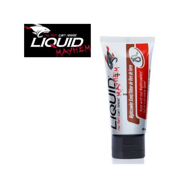 Liquid Mayhem UV Gel Attractant Nightcrawler Scent 2Oz