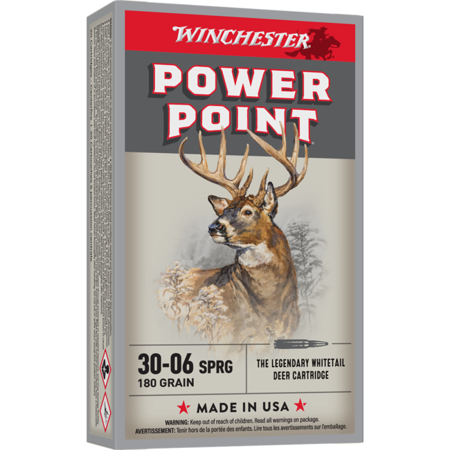 Munitions Winchester Powerpoint Cal.30-06Sprg 180Gr