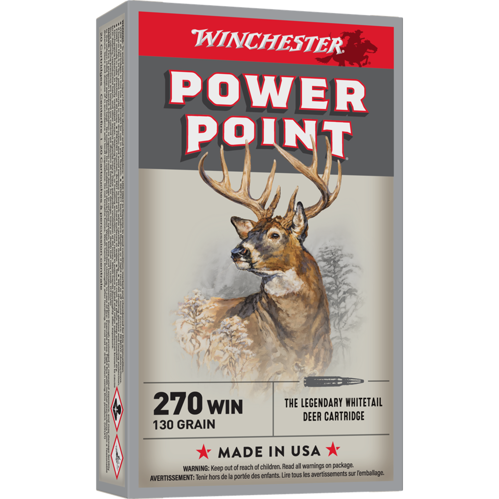 WINCHESTER Munitions Winchester Power-Point Cal.270Win 130Gr