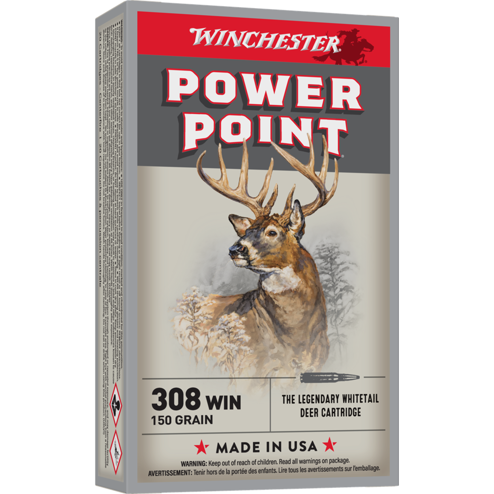 WINCHESTER Munitions Winchester Power-Point Cal.308 Win 150Gr