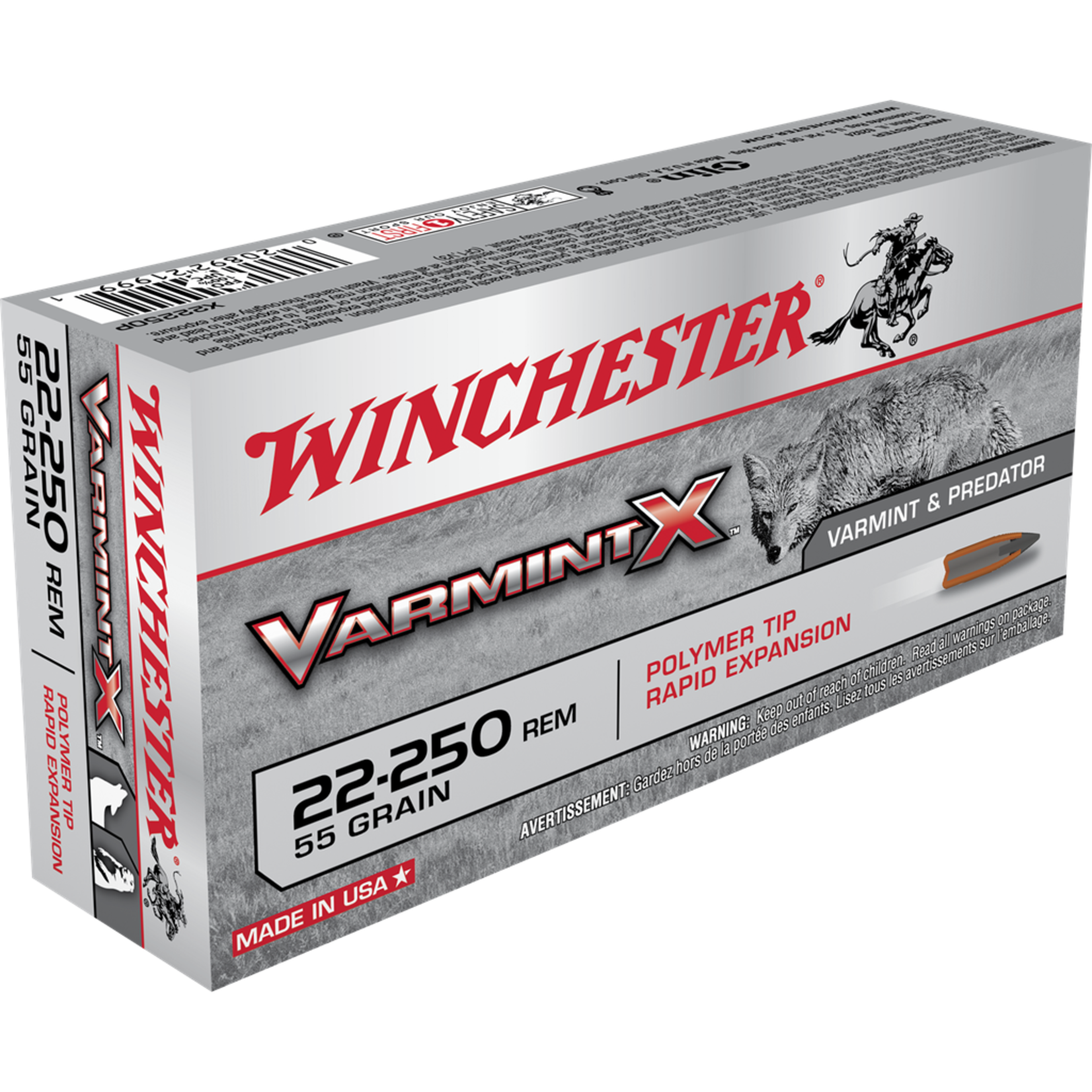 WINCHESTER Munitions Winchester Varmint-X Cal.22-250Rem 55Gr