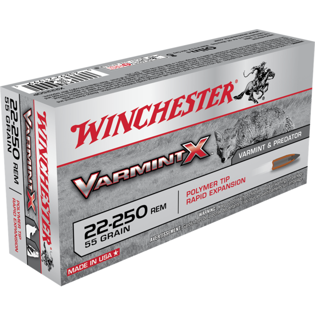 Munitions Winchester Varmint-X Cal.22-250Rem 55Gr