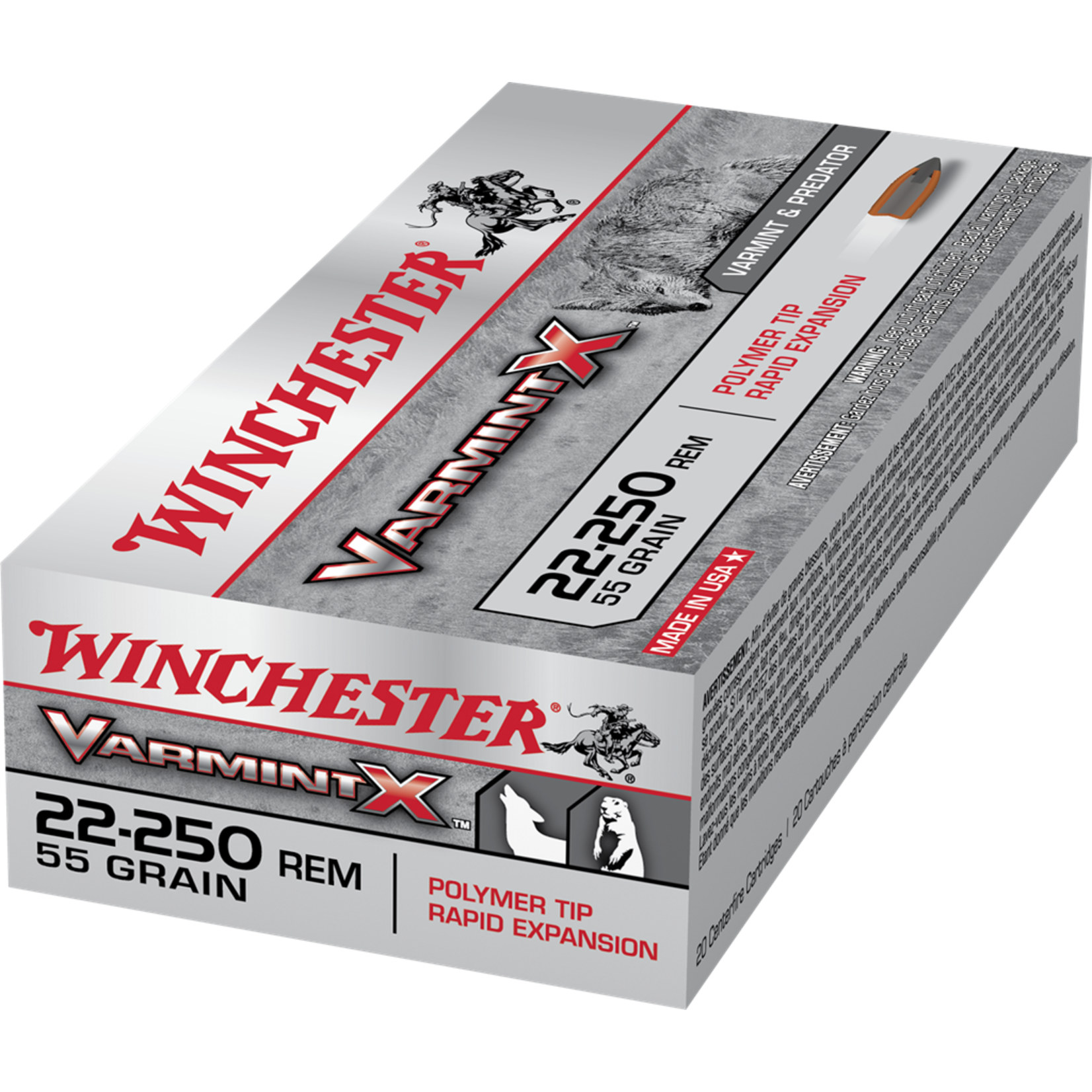 WINCHESTER Munitions Winchester Varmint-X Cal.22-250Rem 55Gr