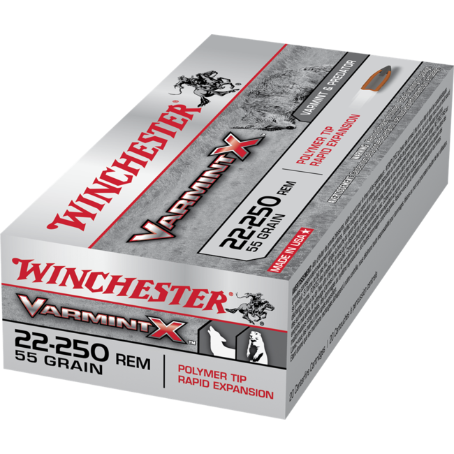 Munitions Winchester Varmint-X Cal.22-250Rem 55Gr