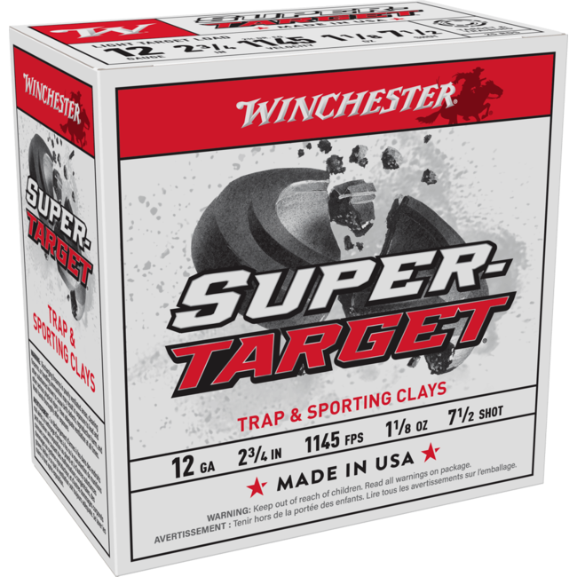 Munitions Winchester Super Target Cal.12 2-3/4" #7.5 1-1/8 Oz