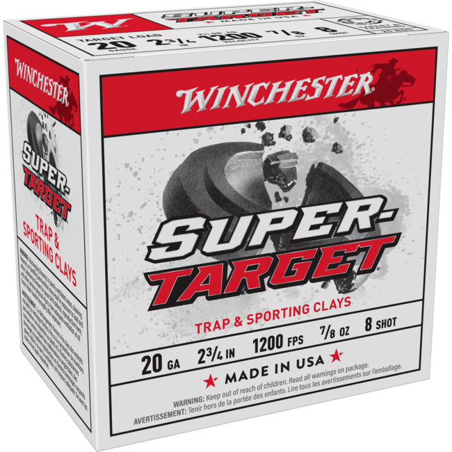 Munitions Winchester Super Target Cal.20 2-3/4" #8 7/8 Oz
