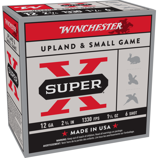 Munitions Winchester Super-X Cal.12 2-3/4" #6 1-1/4 Oz