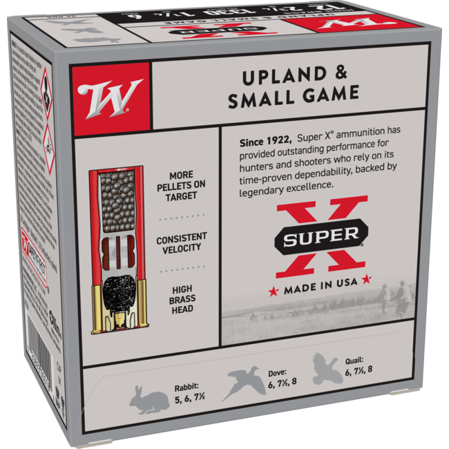 Munitions Winchester Super-X Cal.12 2-3/4" #6 1-1/4 Oz