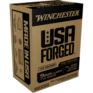 WINCHESTER Munitions Winchester Usa Forged Cal. 9mm Luger 115Gr FMJ - Lot de 150