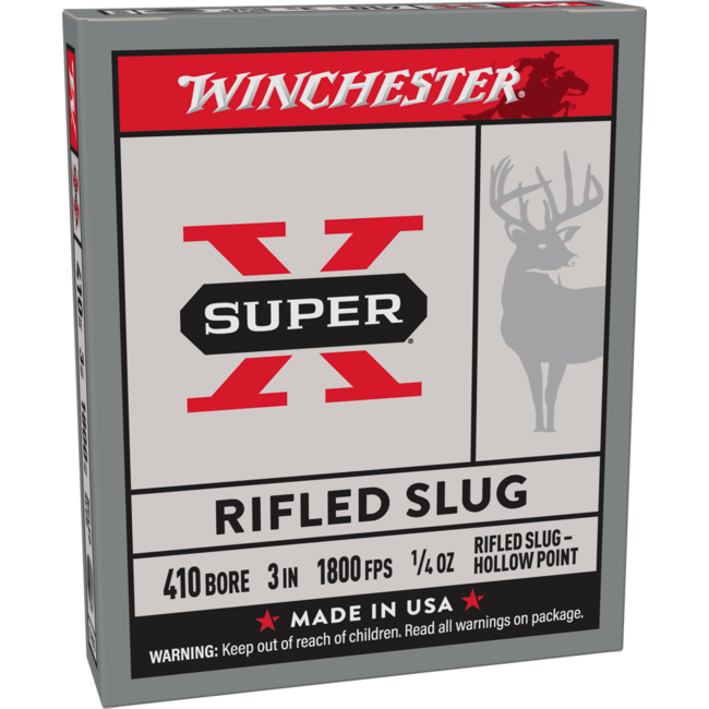 Munitions Winchester Super X Slug Cal.410 3'' 1/4Oz