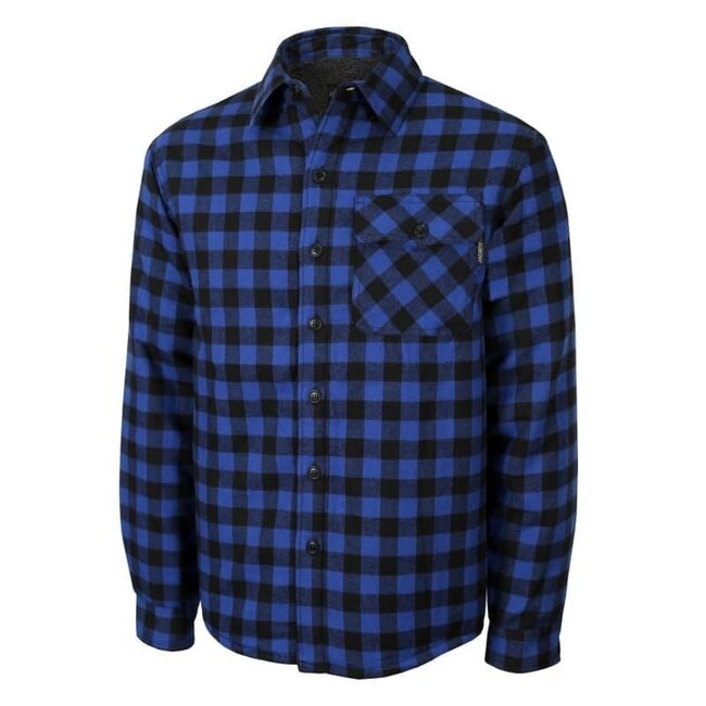 Jackfield Sherpa Lined Flanned Shirt Blue/Black