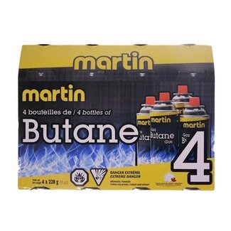 MARTIN Butane Martin Vt8 4 Bouteilles/Pqt 228G
