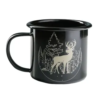 PRONATURE Tasse Émaillée Pronature Quench Noir Chevreuil
