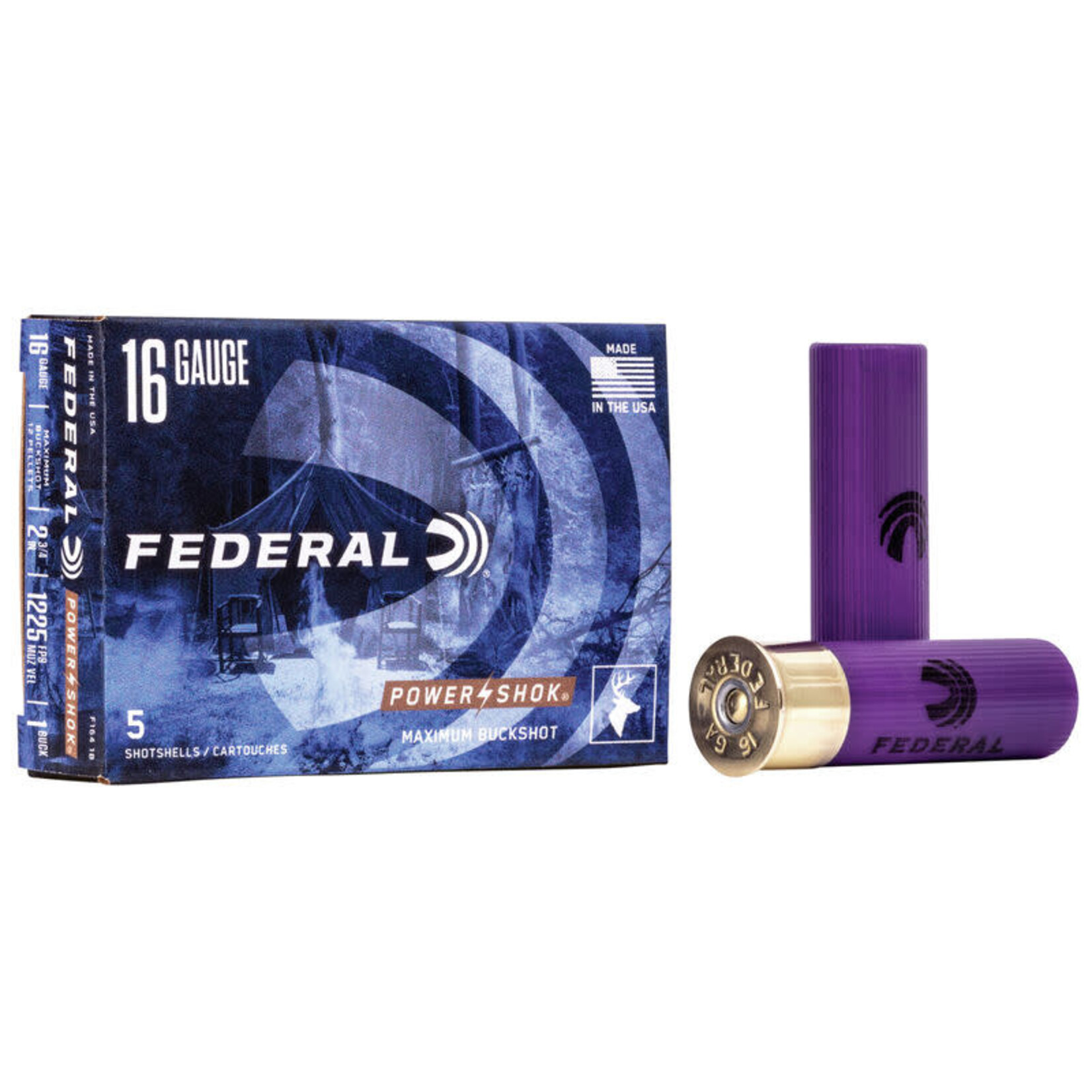 FEDERAL Munition Federal Power Shok Cal.16 - 2'' 3/4  1 Buck