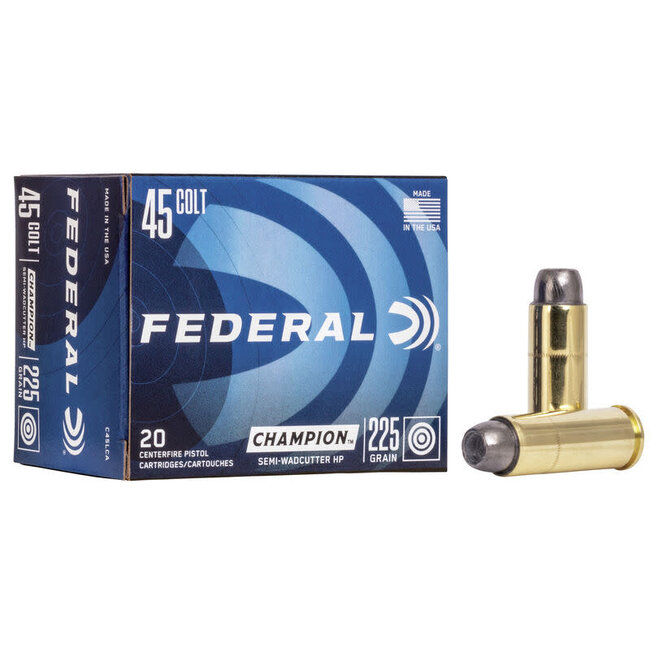 Munition Federal Champion 45 Colt 225gr SWHP