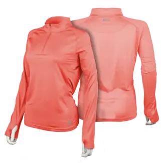 Mobile Cooling Chandail Manches Longues  avec Glissière 1/4 Mobile Cooling Corail