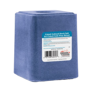 SIFTO CANADIAN STOCKMAN Blue Cobalt Iodized Salt Block 20 Kg