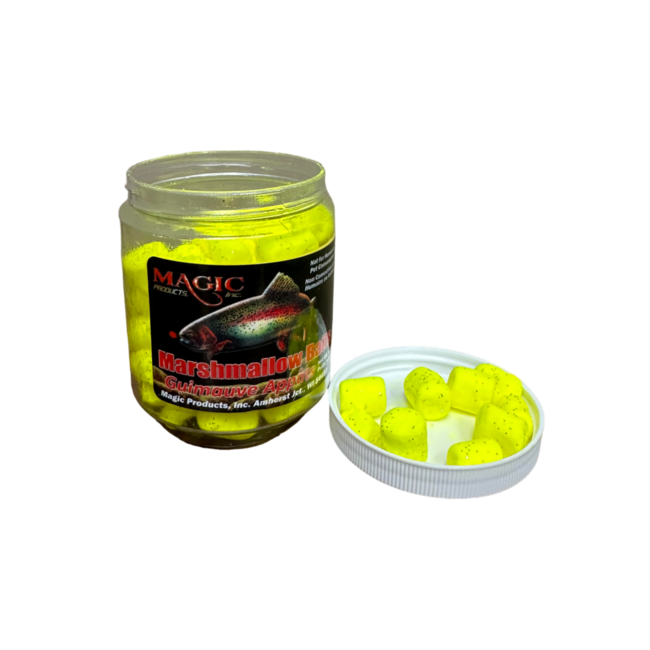 Appâts Magic "Glow-N-Glitter" Guimauve Jaune Maïs 1.5 Oz