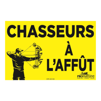 PRONATURE Affiche Pronature Chasseurs À L'Affût -Arc-