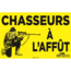 PRONATURE Affiche Pronature Chasseurs À L'Affût Arme À Feu