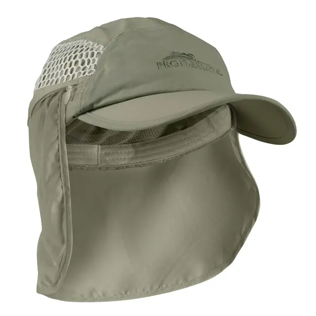 Pronature Cap with UV Protection Flap in Olive