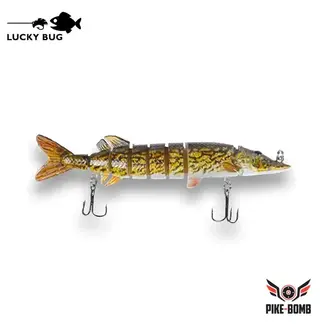 LUCKY BUG Lucky Bug Pike Bomb Lure 5''