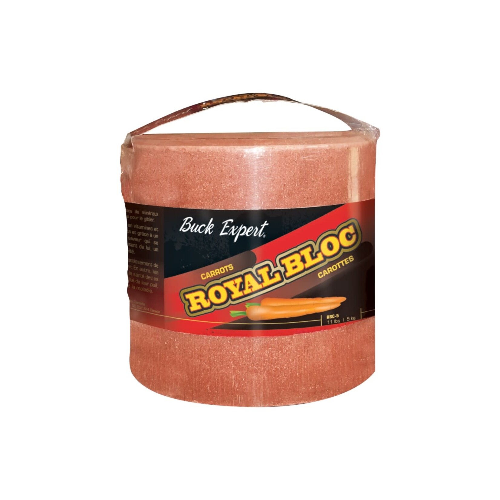 BUCK EXPERT Bloc de Minéraux Buck Expert  Royal Bloc Saveur  de Carotte 5kg