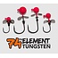 74TH ELEMENT 74TH Element Helicopter Jig Head Orange  3/PKG