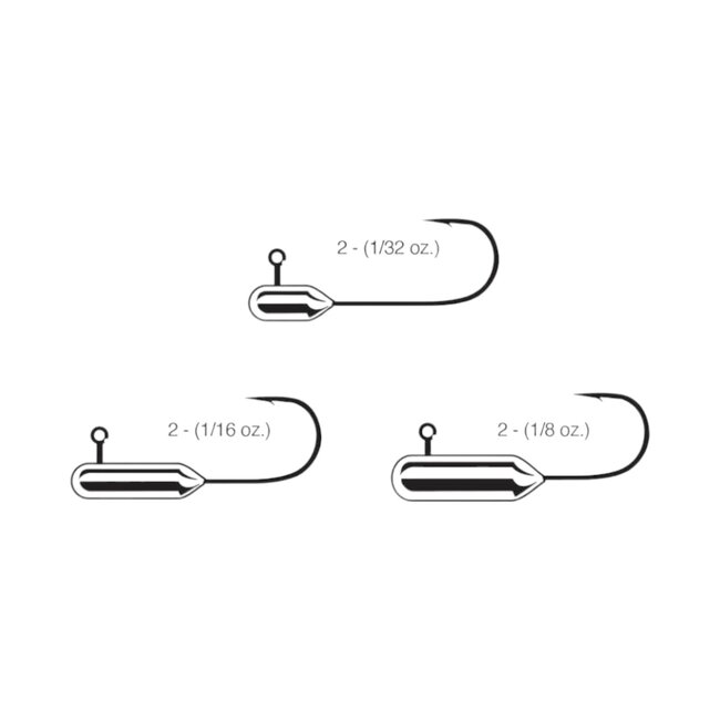 Tête De Jig Gamakatsu Tube Head 1/32oz #2 5/pqt