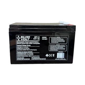 SILVER VOLT Batterie Plomb -Acide Scellée Rechargable Silver Volt 12 v 7ah