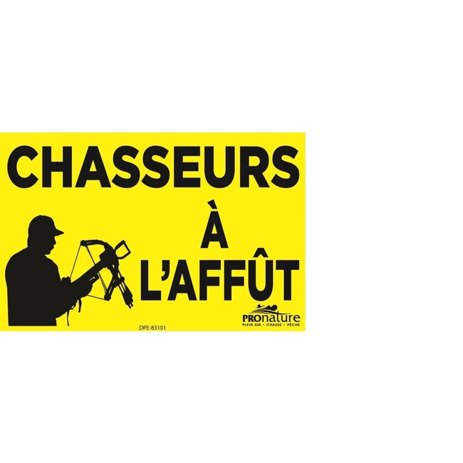 Affiche Pronature Chasseurs À L'Affût - Arbalète