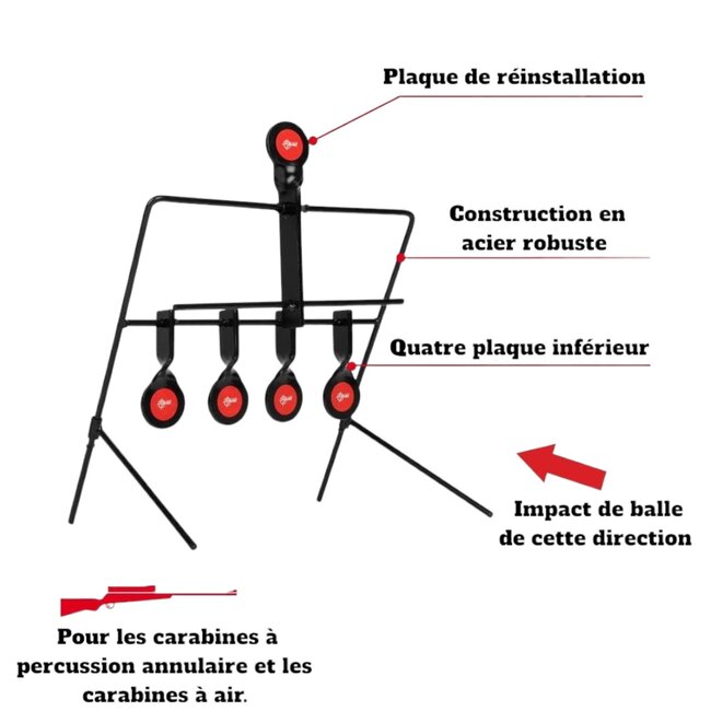 Cible Rotative Allen En Métal