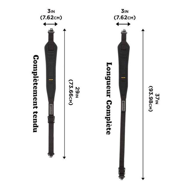 Courroie Allen Baktrak Glen Eagle Noir
