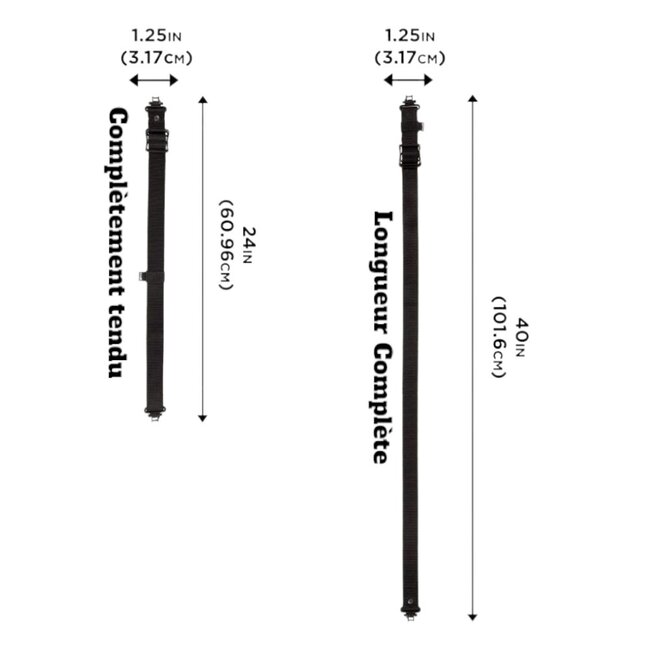 Courroie Allen Web Slide-N-Lock