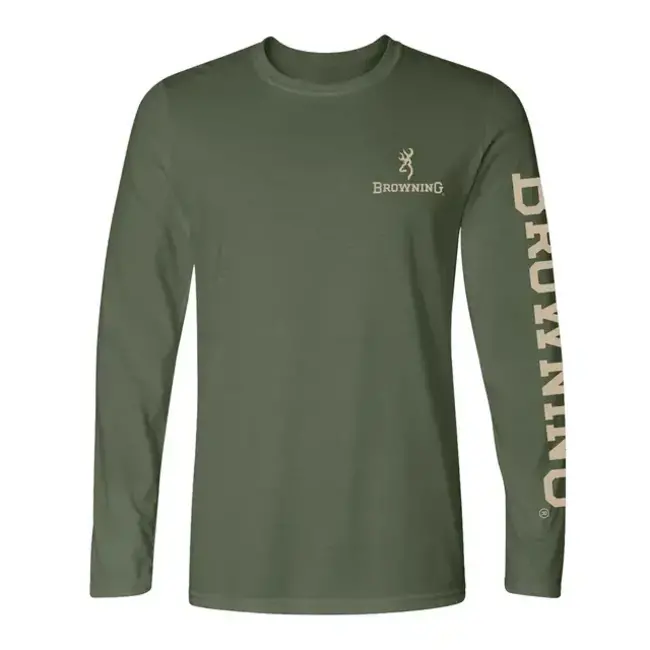 Browning Men Shirt Long Sleeve Ovix Buckmark