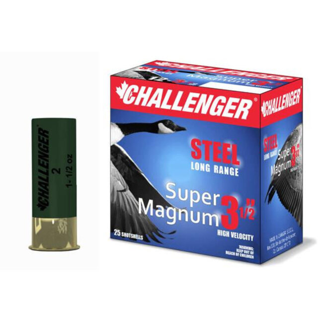 Munitions Challenger Super Magnum Acier Cal.12 3-1/2" #2 1-1/2 Oz