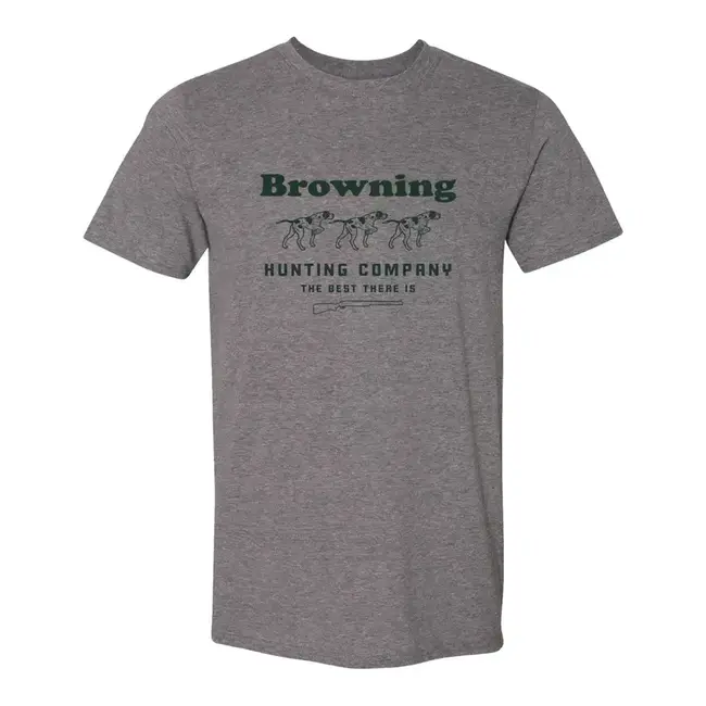 Browning Three Dog Short Sleeve Sweater Men's Gray