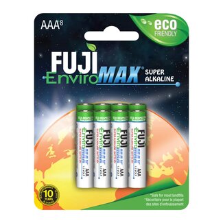 Fuji EnviroMAX AAA Batteries 8/Pkg