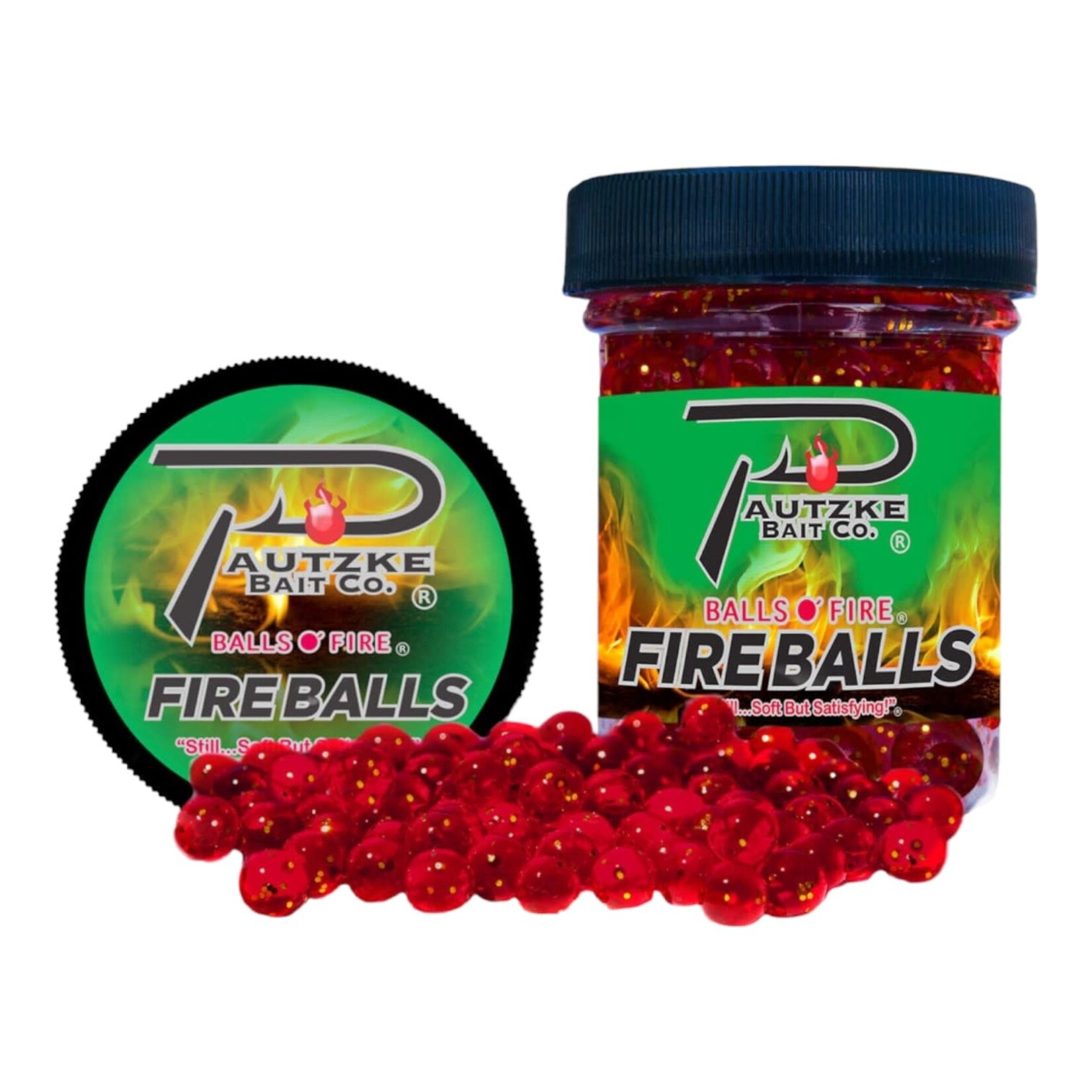 PAUTZKE BAIT.CO Appâts Pautzke Fire Balls Red Glitter 1.5 Oz