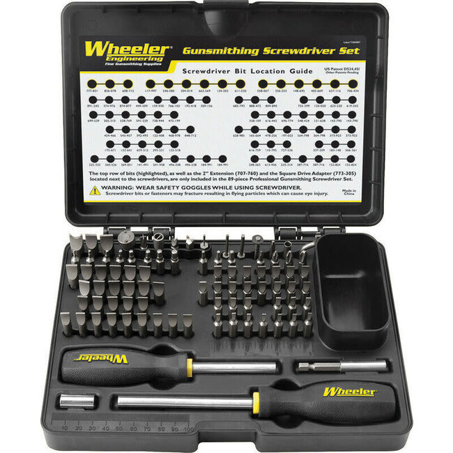 Wheeler 89-Pieces Deluxe Gunsmithing Screwdriver Set