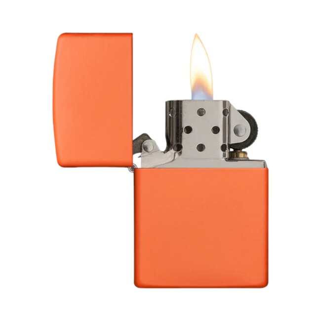 Matte Zippo Lighter Orange