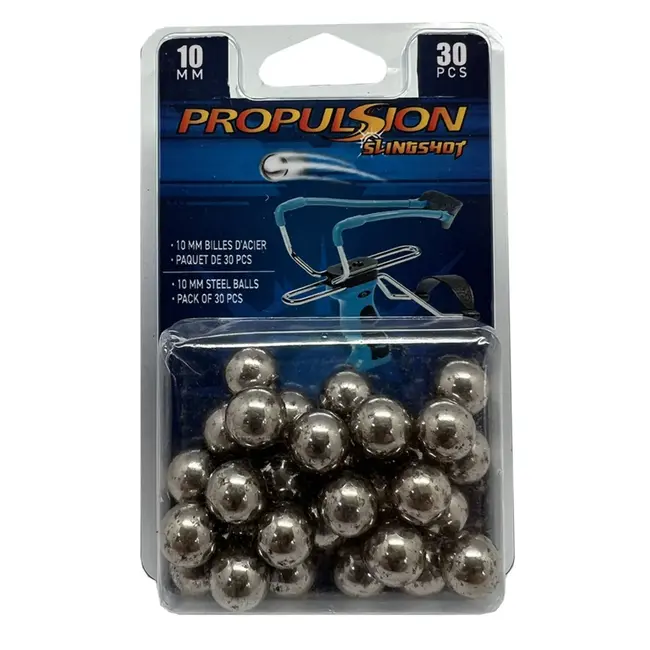 Propulsion Steel Ammo for Sling Shot 10mm 30Pcs