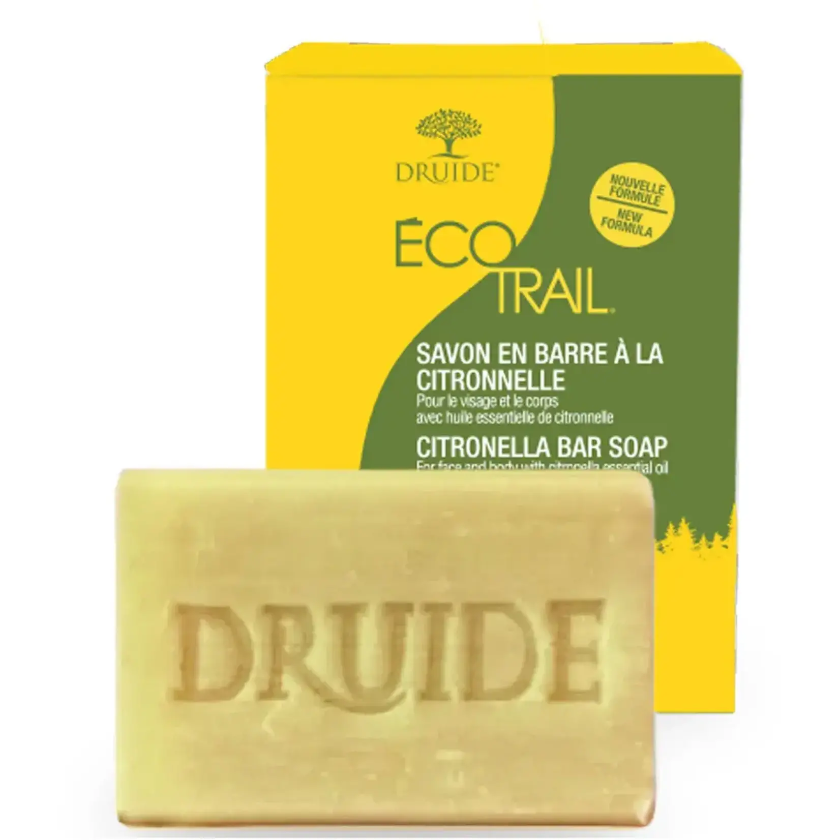 DRUIDE Savon en Barre à la Citronnelle Druide Écotrail 105g