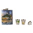 Rivers Edge Flask and Shooter Glasses Set Largemouth Bass