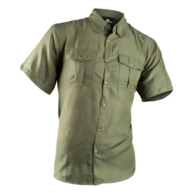 Pronature Breathe Short-Sleeve Fishing Shirt for Men Green