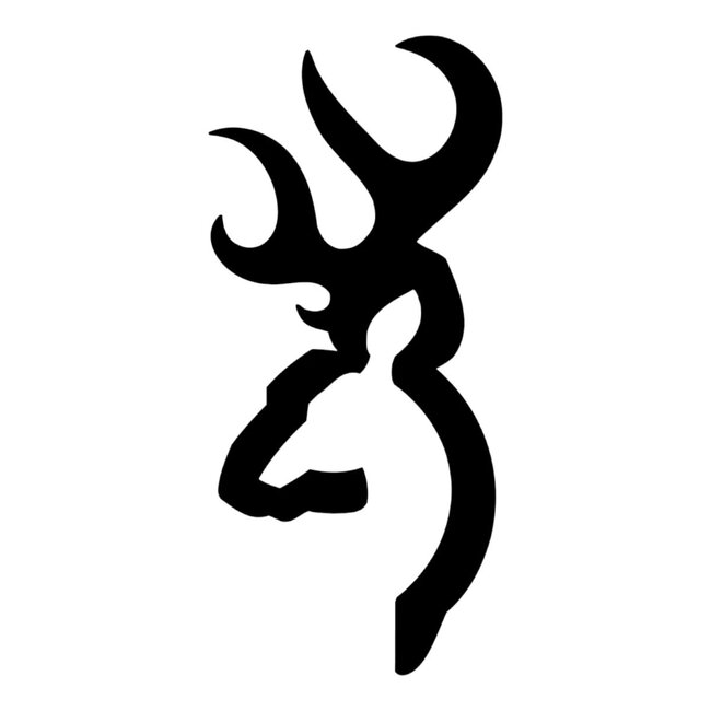 Browning Buckmark 6'' Black Sticker