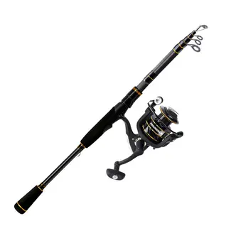 AMUNDSON Savvy Conqueror Telescopic Spinning Rod and Reel Combo 6' Medium